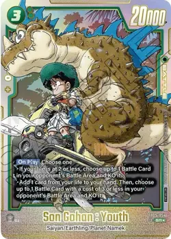 Son Gohan: Youth FB05-054 SR Battle Card - Dragon Ball Super Card Game FB05 - Image 1