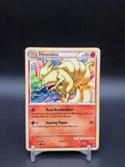 Ninetales 20/95 HGSS Unleashed Rare LP Pokemon Card - Image 1