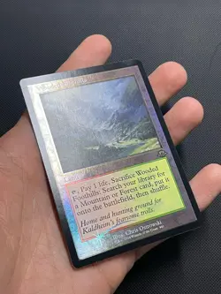 MTG Magic The Gathering Wooded Foothills Foil NM (Retro) Modern Horizons 3 - Image 2