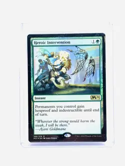 Magic The Gathering, Heroic Intervention, Core Set 2021 M21, Foil MT/NM - Image 1
