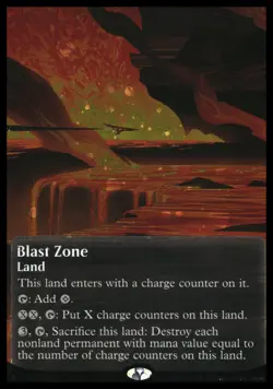 Blast Zone (0137) (Borderless) (Galaxy Foil) Edge of Eternities: Stellar Sights - Image 1