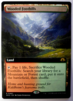 MTG: Modern Horizons 3 - Wooded Foothills - Extended Rare - #0467 NM - Image 1