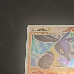 2007-09 Pokemon Diamond & Pearl Black Star Promos Lucario LvX Holo #DP12 s7g LP - Image 4