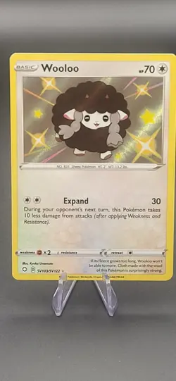 Wooloo SV103/SV122 Holo Pokemon Shining Fates M/NM - Image 1