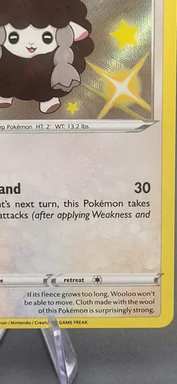 Wooloo SV103/SV122 Holo Pokemon Shining Fates M/NM - Image 4