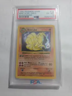 Shadowless Ninetales - Pokemon Base Set #12 - Excellent to Near Mint PSA 6 - Image 1