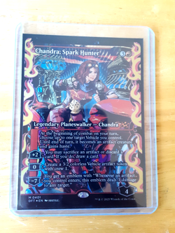 mtg chandra, spark hunter foil mythic card no.401 n/m see picture - Image 1