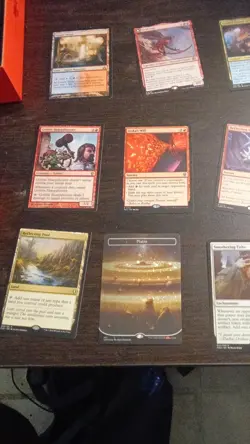 Magic: The Gathering Unfinity Commander 10 Card Lot Red/White Urabrask Tarn - Image 1
