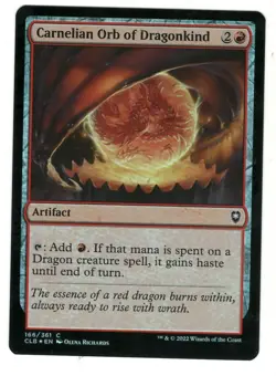 MTG Carnelian Orb of Dragonkind Foil Battle Baldurs Gate Magic The Gathering TCG - Image 1