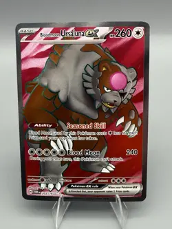 Pokemon - Bloodmoon Ursaluna ex - 202/167 - Full Art -Twilight Masquerade - Image 1