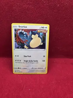 Pokemon TCG Snorlax Sword & Shield Swsh119 Promo Holo Bleed NM - Image 1