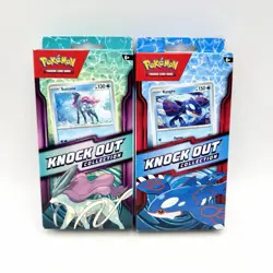 (Pair) Pokemon Suicune & Kyogre Knock Out Collection (Both) Sealed With Promo - Image 1