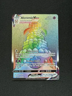 Alcremie VMAX 073/072 NM/M SWSH Shining Fates Secret Rainbow Pokemon TCG - Image 1
