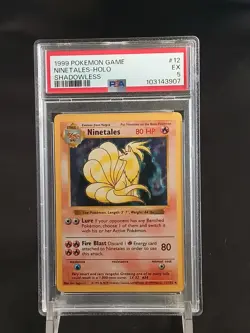 Ninetales - Pokemon Base Set 12/102 - Holo (Shadowless) - Grade 5 - Image 1