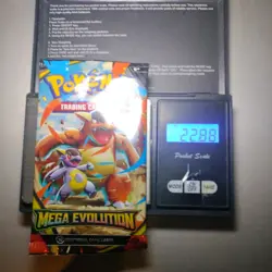 Heavy 22.88g Pokemon Tcg mega evolution Booster Pack Factory Sealed New - Image 1