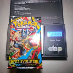 Heavy 22.93g Pokemon Tcg mega evolution Booster Pack Factory Sealed New - Image 1