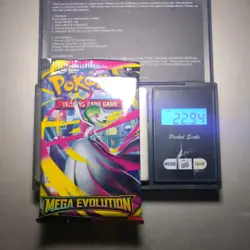 Heavy 22.94g Pokemon Tcg mega evolution Booster Pack Factory Sealed New - Image 1
