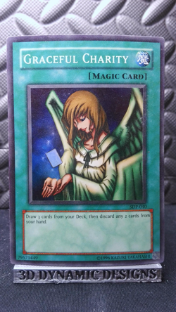 | Yugioh Graceful Charity SDP-040 Super Rare Starter Deck Pegasus PL 🔥 | - Image 1