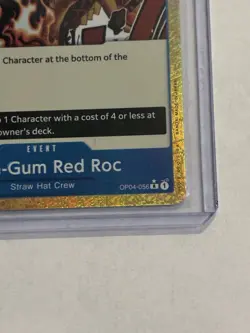 One Piece Gum-Gum Red Roc Parallel Rare R with Star OP04-056 - Image 2