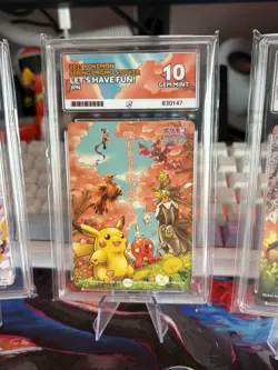 2020-21-22 Pokemon Let’s have Fun Promo Sticker Card Ace 10 Japanese RARE - Image 4