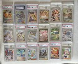 Graded slab lot of 24 Pokemon cards - Image 1