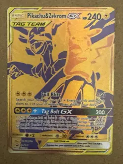 Pokemon Card - Pikachu & Zekrom GX Sun & Moon Promo SM248 Holo - NM or MINT 🔥🔥 - Image 1