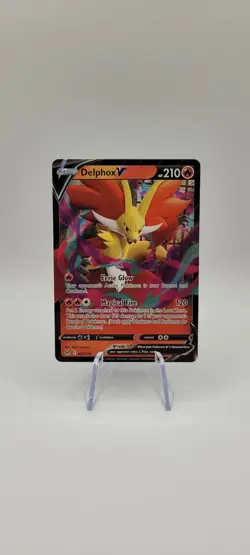 Pokemon TCG: Delphox V 027/196 Sword & Shield - Lost Origin Ultra Rare Card NM - Image 1