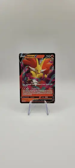 Pokemon TCG: Delphox V 027/196 Sword & Shield - Lost Origin Ultra Rare Card NM - Image 2