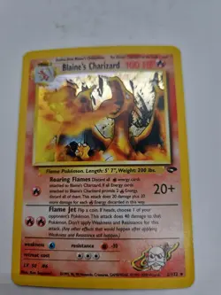 Blaine's Charizard 2/132 Gym Challenge Holo Pokemon Card - Image 1