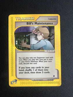Pokemon Card - Bill's Maintenance - 137/165 - Expedition Set - E-Reader. - Image 1