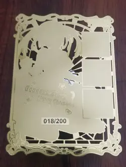 Kurumi Tokisaki - Date A Live - Goddess Story Gold Metal SGR Card - #018/200 - Image 2