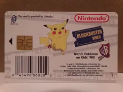 1999 Pokemon Snap Blockbuster Video Smart Card Pikachu Nintendo Promo - Image 2