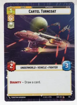 Star Wars Unlimited SotG Hyperspace Card SHD464 Cartel Turncoat - Image 1