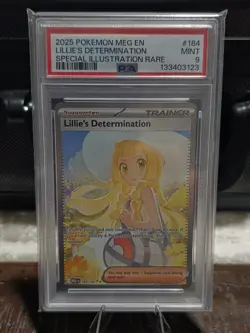 Pokemon TCG Lillie's Determination Mega Evolution 184/132 SIR PSA 9 - Image 1