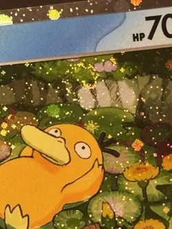 Psyduck Pokemon TCG #7 Mega Evolutions Black Star Promo Cosmos Holo w/swirl NM - Image 5