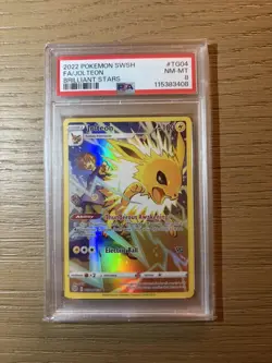 PSA 8 Jolteon TG04/TG30 Swsh09 Trainer Gallery Brilliant Stars 2022 Pokemon - Image 1