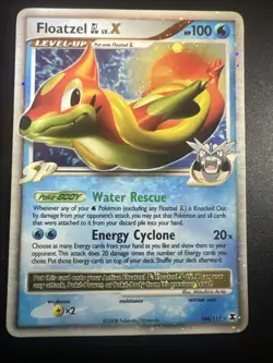 Floatzel GL Lv.X 104/111 Rising Rivals Holo MINT PERFECT CARD - Image 1