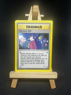 Sabrina's ESP 117/132 REGULAR Pokemon Card WOTC Gym Heroes Uncommon NEAR MINT - Image 1