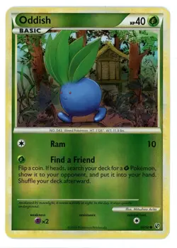 Oddish Reverse Holo 60/90 Undaunted Pokemon Card - Image 1