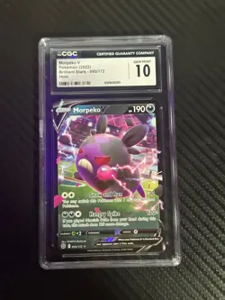 2022 Pokemon Brilliant Stars Morpeko V CGC 10 #095 Card - Image 1