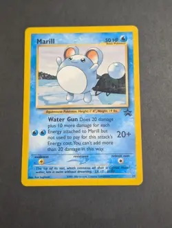 Pokemon Marill 29/53 Wotc Promo Black Star LP - Image 1