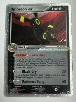 Pokemon TCG Umbreon EX Holo Ultra Rare Unseen Forces 112/115 - Image 1