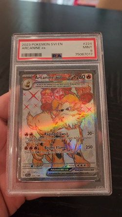 ARCANINE ex - PSA MINT 9 - 2023 Pokemon Scarlet & Violet - #224 - Image 2