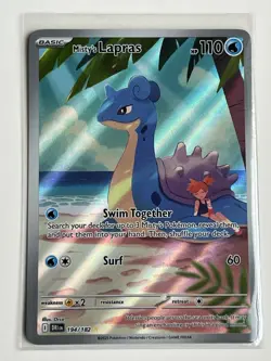 Misty’s Lapras 194 / 182 Pokemon SV Destined Rivals 2025 NM Illustration Rare - Image 2