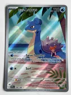 Misty’s Lapras 194 / 182 Pokemon SV Destined Rivals 2025 NM Illustration Rare - Image 4