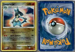 2007 Pokemon, Diamond & Pearl, #6/130 Lucario Lv. 30, Reverse Holo Rare - Image 1