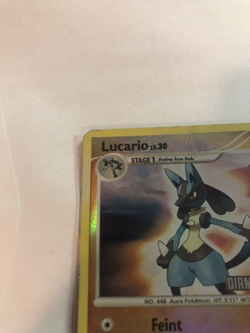 Lucario 6/130 - Burger King Stamped Reverse Holo - Pokemon Diamond & Pearl [HP] - Image 2