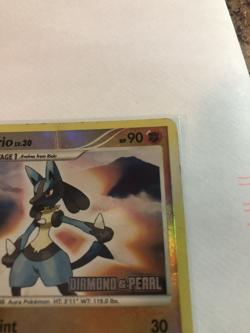 Lucario 6/130 - Burger King Stamped Reverse Holo - Pokemon Diamond & Pearl [HP] - Image 3