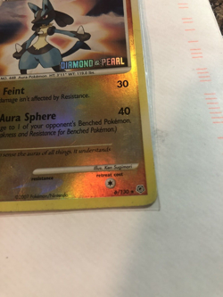 Lucario 6/130 - Burger King Stamped Reverse Holo - Pokemon Diamond & Pearl [HP] - Image 4