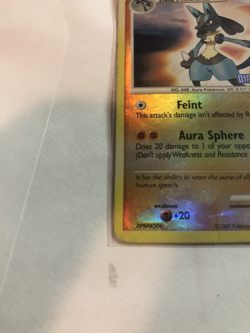 Lucario 6/130 - Burger King Stamped Reverse Holo - Pokemon Diamond & Pearl [HP] - Image 5